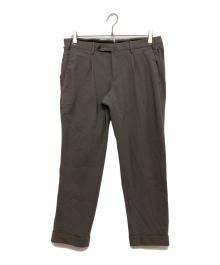 KULT（クルト）の古着「アクティブ ストレッチ スラックスパンツ」｜ブラウン