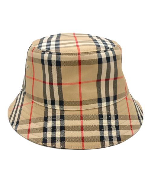 BURBERRY LONDON（バーバリーロンドン）BURBERRY LONDON (バーバリーロンドン) PANEL BUCKET HAT/ノヴァチェックバケットハット ベージュ サイズ:SIZE Mの古着・服飾アイテム