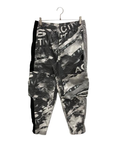 PAM PERKS AND MINI（パム パークス アンド ミニ）PAM PERKS AND MINI (パム パークス アンド ミニ) 総柄カーゴパンツ グレー サイズ:SIZE XLの古着・服飾アイテム