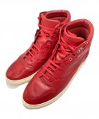 BALENCIAGAバレンシアガ）の古着「レザーハイカットスニーカー」｜レッド