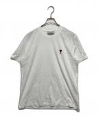 AMI Alexandre Mattiussiアミアレクサンドルマテュッシ）の古着「ワンポイントクルーネック半袖 Tシャツ」｜ホワイト