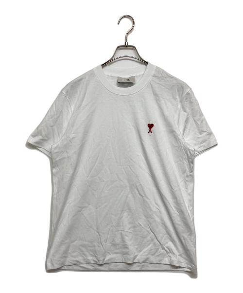AMI Alexandre Mattiussi（アミアレクサンドルマテュッシ）AMI Alexandre Mattiussi (アミアレクサンドルマテュッシ) ワンポイントクルーネック半袖 Tシャツ ホワイト サイズ:SIZE M 未使用品の古着・服飾アイテム
