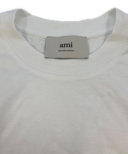 AMI Alexandre Mattiussi（アミアレクサンドルマテュッシ）AMI Alexandre Mattiussi (アミアレクサンドルマテュッシ) ワンポイントクルーネック半袖 Tシャツ ホワイト サイズ:SIZE M 未使用品の古着・服飾アイテム
