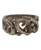 TIFFANY & Co.ティファニー）の古着「トリプルラビングハートリング」｜シルバー