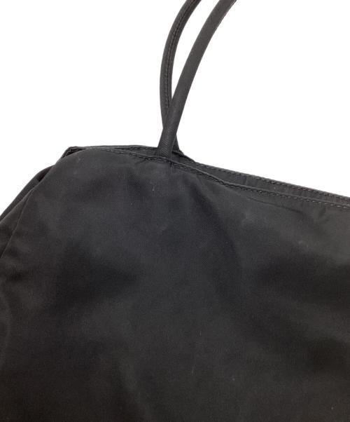 PRADA（プラダ）PRADA (プラダ) ロゴプレートハンドバッグ ブラックの古着・服飾アイテム