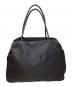 PRADA (プラダ) ロゴプレートハンドバッグ ブラック：16000円