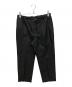 MARKAWARE（マーカウェア）の古着「FLAT TAPERED EASY TROUSERS」｜ブラック