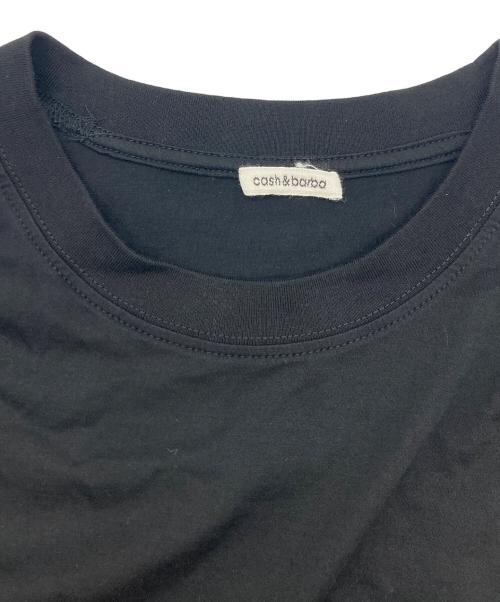 cash&barba（キャッシュ アンド バルバ）cash&barba (キャッシュ&バルバ) シーアイランドコットン レギュラーフィット Tee ブラック サイズ:SIZE2の古着・服飾アイテム
