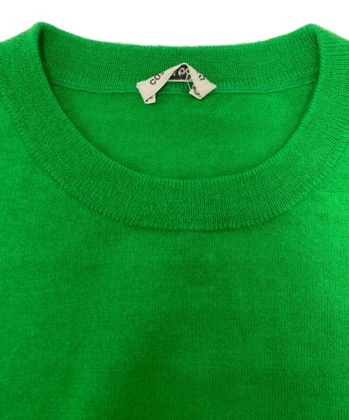 cash&barba（キャッシュ&バルバ）cash&barba (キャッシュ&バルバ) ウーステッドカシミヤ 150 クルーネック V グリーン サイズ:SIZE　1の古着・服飾アイテム