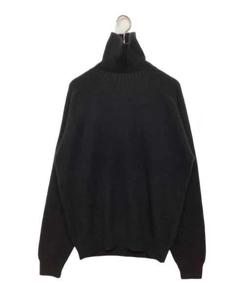 cash&barba（キャッシュ&バルバ）cash&barba (キャッシュ&バルバ) キャッシュベイビー カシミヤタートルネックニット ブラック サイズ:SIZE 2の古着・服飾アイテム