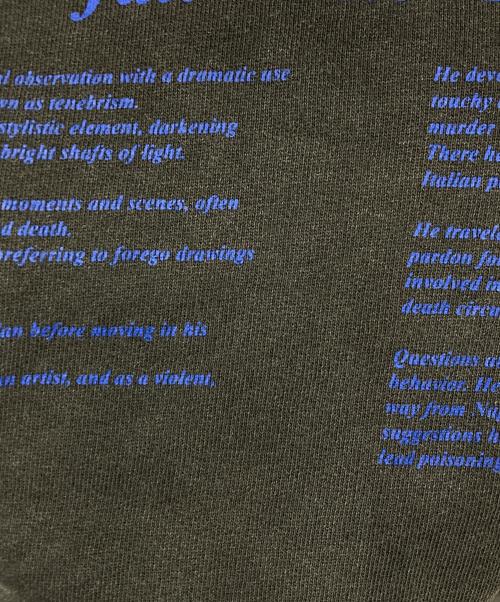 OFFWHITE（オフホワイト）OFFWHITE (オフホワイト) カラヴァッジョプリントタートルネックスウェット ブラック サイズ:SIZE　XSの古着・服飾アイテム