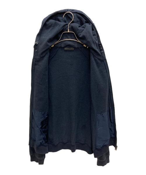 PRADA SPORTS（プラダスポーツ）PRADA SPORTS (プラダスポーツ) 異素材切替ジップパーカー ネイビー サイズ:SIZE Lの古着・服飾アイテム