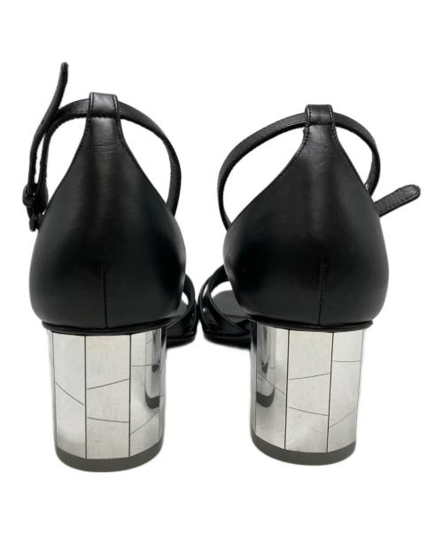 Salvatore Ferragamo（サルヴァトーレ フェラガモ）Salvatore Ferragamo (サルヴァトーレ フェラガモ) FLOR 55/ミラーヒール サンダル ブラック サイズ:SIZE 6の古着・服飾アイテム