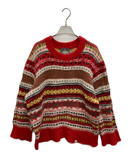 Vivienne Westwood man（ヴィヴィアン ウェストウッド マン）Vivienne Westwood man (ヴィヴィアン ウェストウッド マン) ウールニット レッド サイズ:Fの古着・服飾アイテム