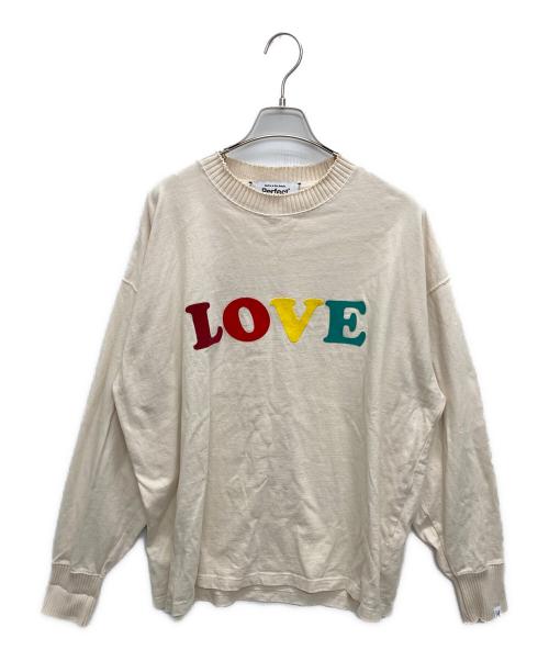 Perfect ribs（パーフェクトリブス）Perfect ribs (パーフェクトリブス) A LOVE MOVEMENT (アラブモーメント) Basic Long Sleeve T Shirt ベージュ サイズ:XLの古着・服飾アイテム