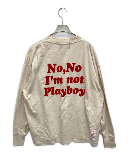 Perfect ribs（パーフェクトリブス）Perfect ribs (パーフェクトリブス) A LOVE MOVEMENT (アラブモーメント) Basic Long Sleeve T Shirt ベージュ サイズ:XLの古着・服飾アイテム