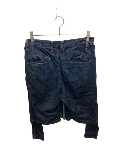 MIHARA YASUHIRO（ミハラヤスヒロ）MIHARA YASUHIRO (ミハラヤスヒロ) シャツ巻きドッキングデニムパンツ インディゴ サイズ:SIZE 46の古着・服飾アイテム