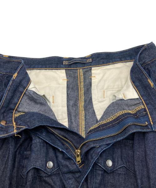MIHARA YASUHIRO（ミハラヤスヒロ）MIHARA YASUHIRO (ミハラヤスヒロ) シャツ巻きドッキングデニムパンツ インディゴ サイズ:SIZE 46の古着・服飾アイテム