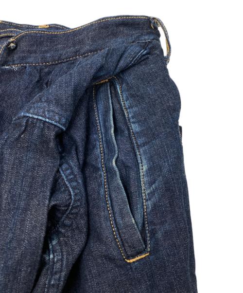 MIHARA YASUHIRO（ミハラヤスヒロ）MIHARA YASUHIRO (ミハラヤスヒロ) シャツ巻きドッキングデニムパンツ インディゴ サイズ:SIZE 46の古着・服飾アイテム