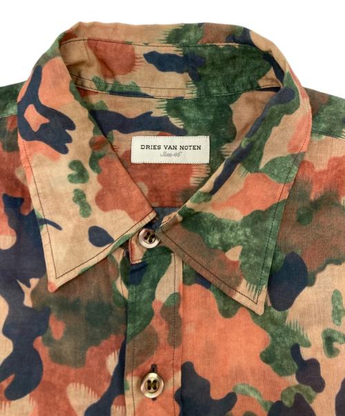DRIES VAN NOTEN（ドリスヴァンノッテン）DRIES VAN NOTEN (ドリスヴァンノッテン) 総柄ロングシャツ マルチカラー サイズ:SIZE 46の古着・服飾アイテム