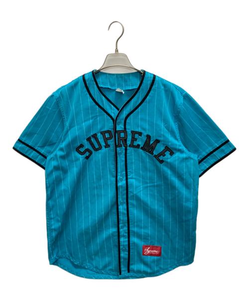SUPREME（シュプリーム）Supreme (シュプリーム) Arc Logo Baseball Jersey ブルー サイズ:SIZE Lの古着・服飾アイテム