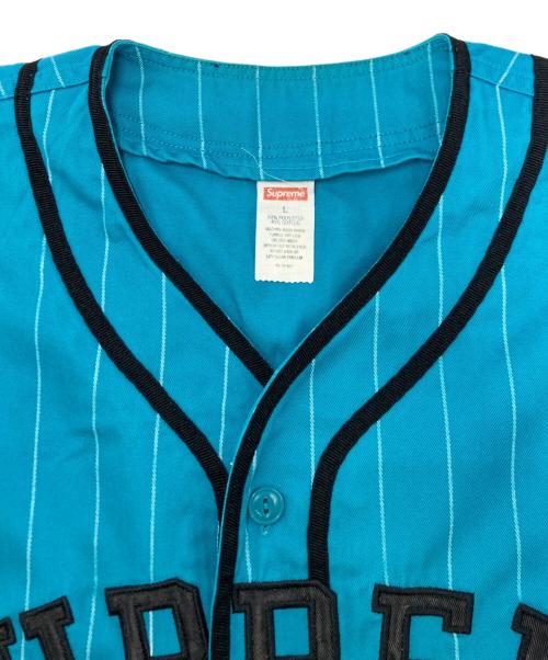 SUPREME（シュプリーム）Supreme (シュプリーム) Arc Logo Baseball Jersey ブルー サイズ:SIZE Lの古着・服飾アイテム