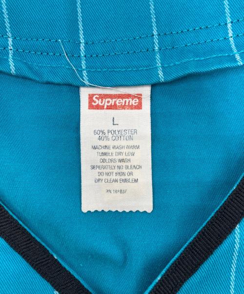 SUPREME（シュプリーム）Supreme (シュプリーム) Arc Logo Baseball Jersey ブルー サイズ:SIZE Lの古着・服飾アイテム