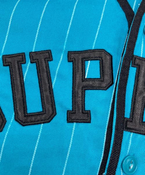 SUPREME（シュプリーム）Supreme (シュプリーム) Arc Logo Baseball Jersey ブルー サイズ:SIZE Lの古着・服飾アイテム