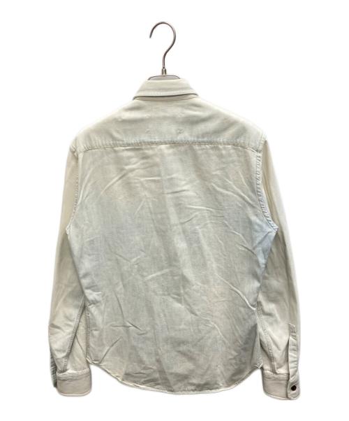 Maison Margiela（メゾンマルジェラ）Maison Margiela (メゾンマルジェラ) マーブルブリーチ スリム デニムシャツ インディゴ サイズ:SIZE 38の古着・服飾アイテム