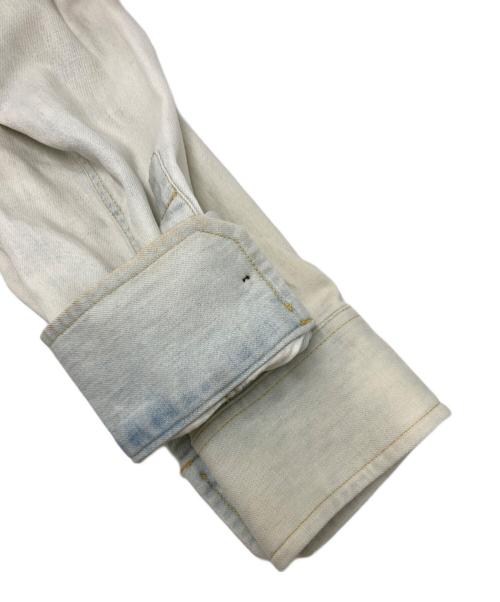 Maison Margiela（メゾンマルジェラ）Maison Margiela (メゾンマルジェラ) マーブルブリーチ スリム デニムシャツ インディゴ サイズ:SIZE 38の古着・服飾アイテム