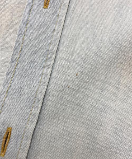 Maison Margiela（メゾンマルジェラ）Maison Margiela (メゾンマルジェラ) マーブルブリーチ スリム デニムシャツ インディゴ サイズ:SIZE 38の古着・服飾アイテム