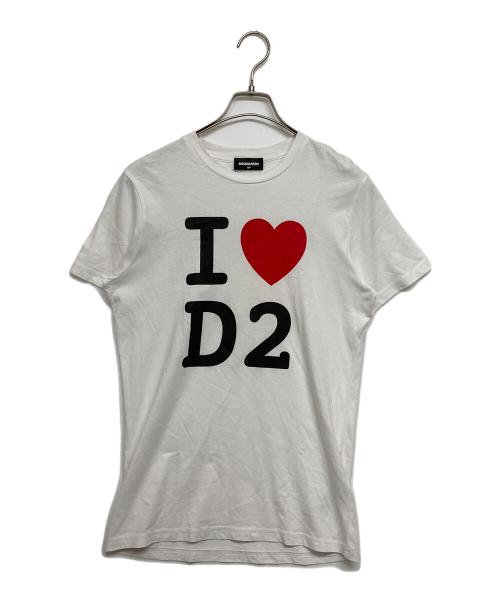 DSQUARED2（ディースクエアード）DSQUARED2 (ディースクエアード) ブレイブキッドTシャツ ホワイト サイズ:SIZE16Yの古着・服飾アイテム