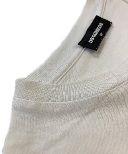 DSQUARED2（ディースクエアード）DSQUARED2 (ディースクエアード) ブレイブキッドTシャツ ホワイト サイズ:SIZE16Yの古着・服飾アイテム