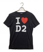 DSQUARED2ディースクエアード）の古着「ブレイブキッドTシャツ」｜ブラック