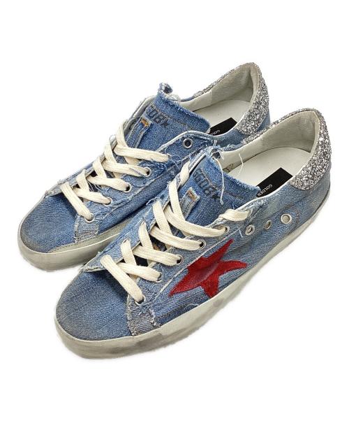 GOLDEN GOOSE（ゴールデングース）GOLDEN GOOSE (ゴールデングース) デニムユーズド加工ローカットスニーカー インディゴ サイズ:SIZE 39の古着・服飾アイテム