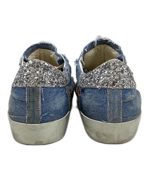 GOLDEN GOOSE（ゴールデングース）GOLDEN GOOSE (ゴールデングース) デニムユーズド加工ローカットスニーカー インディゴ サイズ:SIZE 39の古着・服飾アイテム