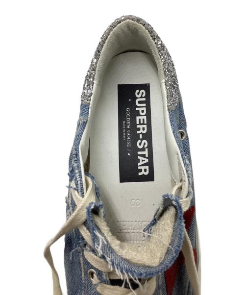 GOLDEN GOOSE（ゴールデングース）GOLDEN GOOSE (ゴールデングース) デニムユーズド加工ローカットスニーカー インディゴ サイズ:SIZE 39の古着・服飾アイテム
