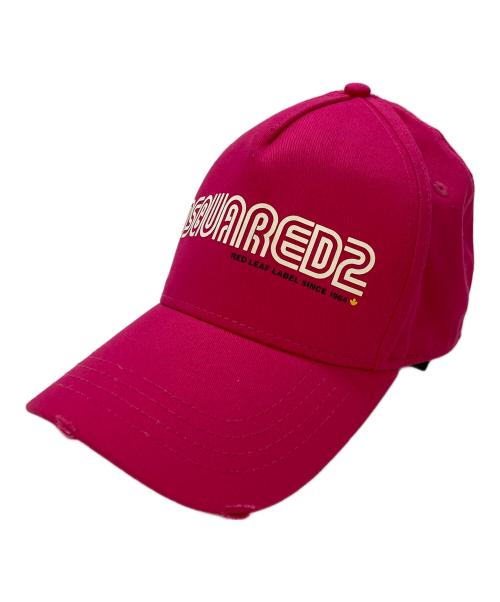 DSQUARED2（ディースクエアード）DSQUARED2 (ディースクエアード) Baseball cap ピンク サイズ:実寸サイズをご参照下さい。の古着・服飾アイテム