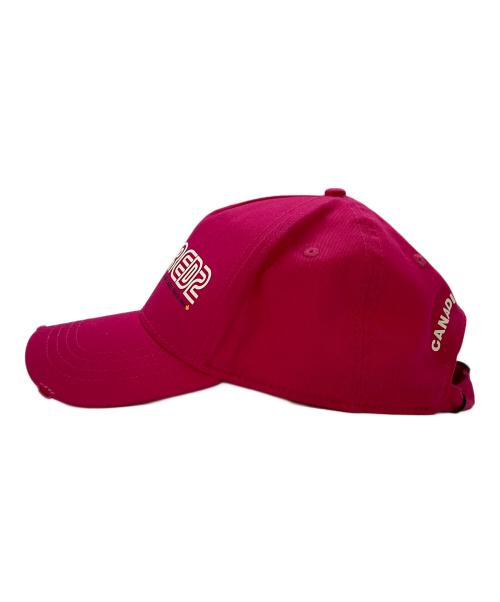 DSQUARED2（ディースクエアード）DSQUARED2 (ディースクエアード) Baseball cap ピンク サイズ:実寸サイズをご参照下さい。の古着・服飾アイテム