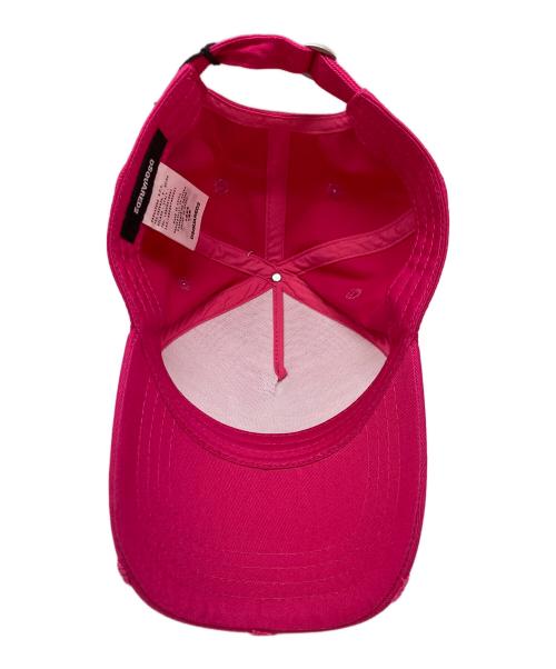 DSQUARED2（ディースクエアード）DSQUARED2 (ディースクエアード) Baseball cap ピンク サイズ:実寸サイズをご参照下さい。の古着・服飾アイテム