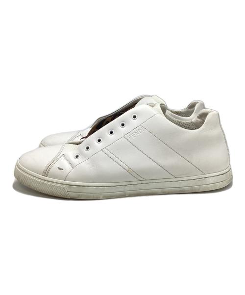 FENDI（フェンディ）FENDI (フェンディ) スリッポンスニーカー ホワイト サイズ:SIZE 7の古着・服飾アイテム