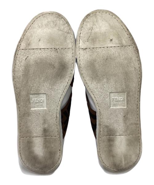 FENDI（フェンディ）FENDI (フェンディ) スリッポンスニーカー ホワイト サイズ:SIZE 7の古着・服飾アイテム