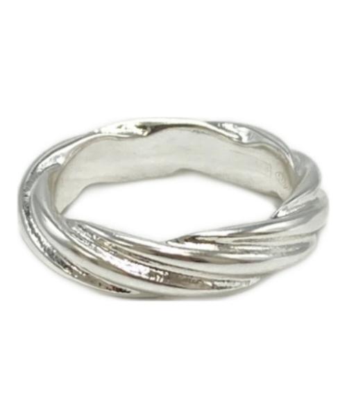 Maison Margiela（メゾンマルジェラ）Maison Margiela (メゾンマルジェラ) ツイストリング シルバー サイズ:19号の古着・服飾アイテム