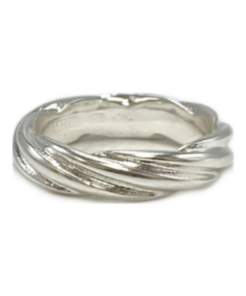 Maison Margiela（メゾンマルジェラ）Maison Margiela (メゾンマルジェラ) ツイストリング シルバー サイズ:19号の古着・服飾アイテム