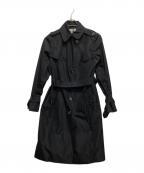 BURBERRY LONDONバーバリーロンドン）の古着「裏ノバチェックステンカラーコート」｜ブラック