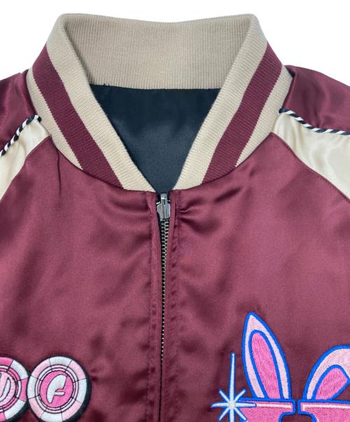 HUF（ハフ）HUF (ハフ) FREDDIE GIBBS (フレディ・ギブス) SOUVENIR JACKET レッド サイズ:Mの古着・服飾アイテム