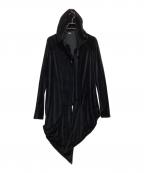 L.G.Bルグランブルー）の古着「ベロアパーカー」｜ブラック