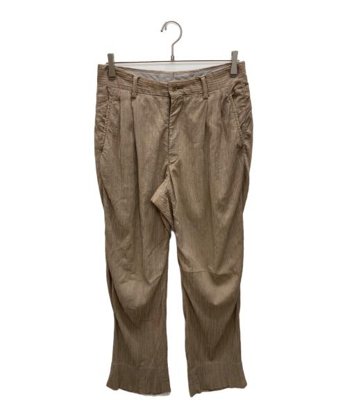 ISSEY MIYAKE（イッセイミヤケ）ISSEY MIYAKE (イッセイミヤケ) プリーツパンツ ベージュ サイズ:SIZE 2の古着・服飾アイテム
