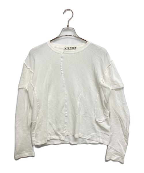 NVRFRGT（ネヴァーフォーゲット）NVRFRGT (ネヴァーフォーゲット) LONG SLEEVE MESH TEE ホワイト サイズ:SIZE 2の古着・服飾アイテム