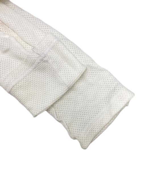 NVRFRGT（ネヴァーフォーゲット）NVRFRGT (ネヴァーフォーゲット) LONG SLEEVE MESH TEE ホワイト サイズ:SIZE 2の古着・服飾アイテム